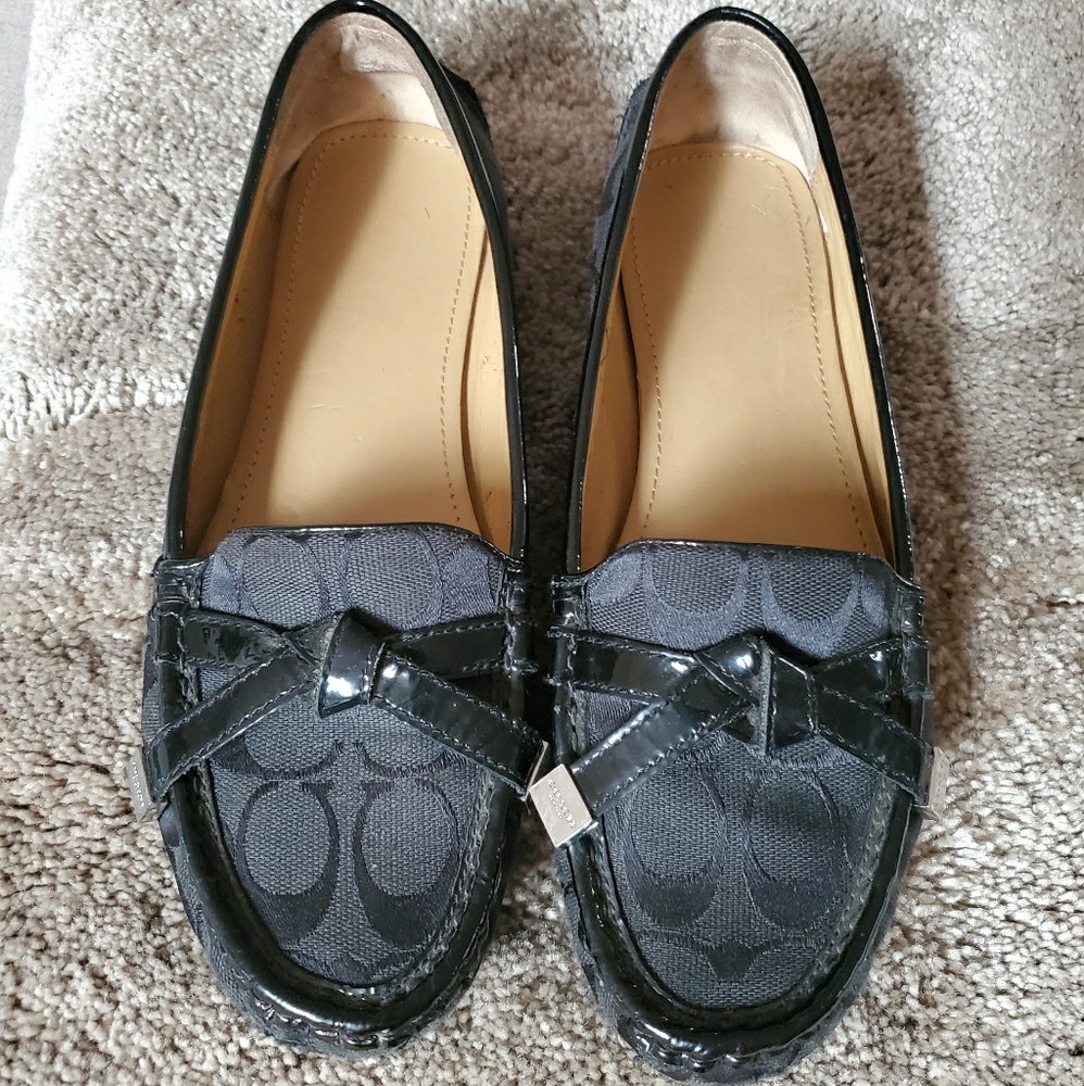 Coach Frida Black Tassel Flat